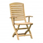 Superior Teak Folding Arm Chair 1840
