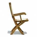 Superior Teak Folding Textilene Chair 1844