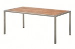 1714 Teak & Stainless Steel 180cm Dining Table